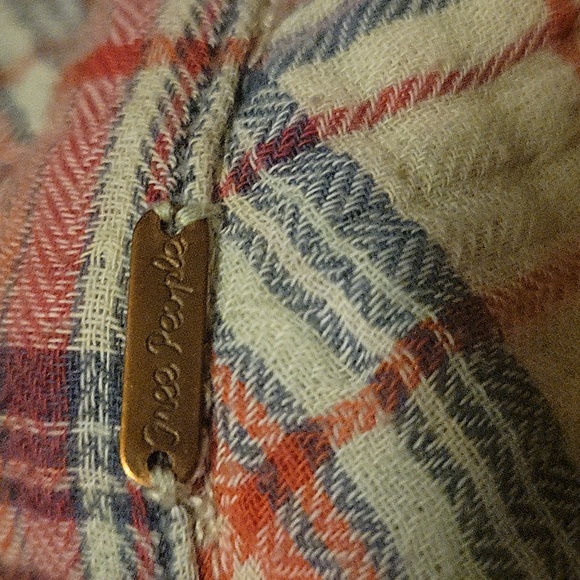 Free People Juniper Ridge Plaid Buttondown Med - Picture 9 of 9